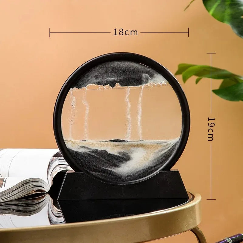 3D Hourglass Quicksand Moving Sand Art Picture