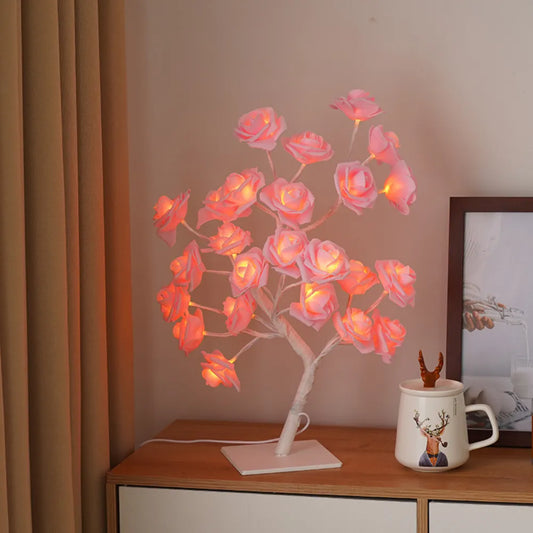 24 LED Rose Lamp, Rose Light Tree