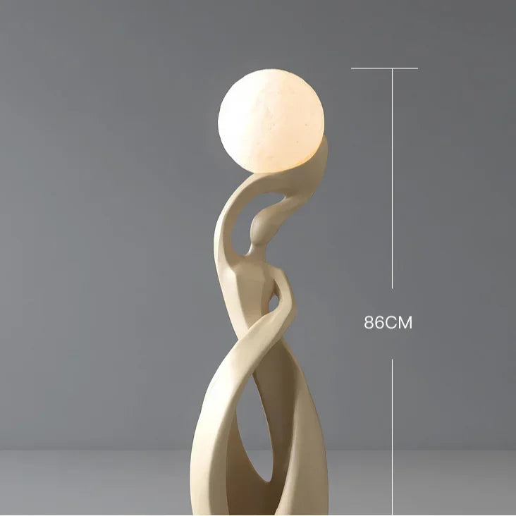 Home Decor Statue Abstract Art Ornaments Nordic Living Room Large Floor Luminous Sculpture Housewarming Gift Interior Figurines