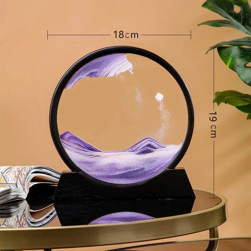 3D Hourglass Quicksand Moving Sand Art Picture